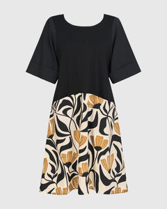 CLEMENTINE T-SHIRT DRESS, TULIPS