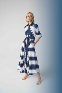 navy blue and white shirt dress Kat Mini Shirt Dress- Navy Gingham